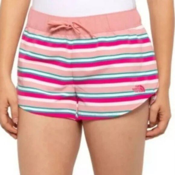 The North Face Class V Mini Short Multi Pink Striped Mid Rise Size S Women's - Picture 2 of 9